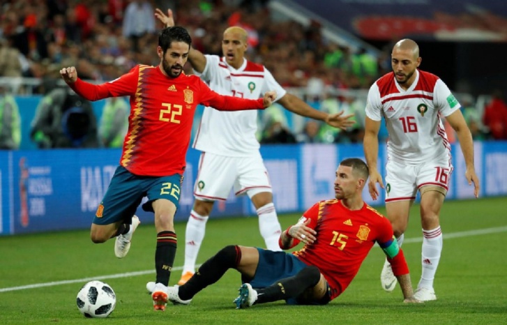 المغرب وإسبانيا كأس العالم 2018