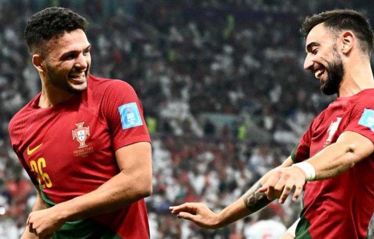 البرتغال تدك شباك سويسرا بسداسية وتقابل المغرب في ربع النهائي