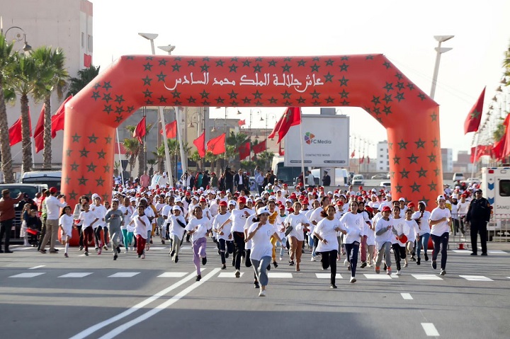 جامعة الرياضة للجميع تخلد الذكرى الفضية لتربع صاحب الجلالة الملك محمد السادس على عرش أسلافه الكرام