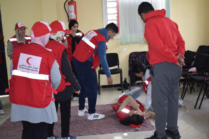 Le bureau régional du Croissant Rouge marocain à Settat conclut son cursus de formation à l'horizon de la création d'équipes ambulancières