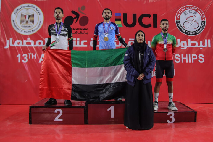 Le Marocain Al-Daghmi remporte la troisième place lors de la première journée du Championnat arabe sur piste