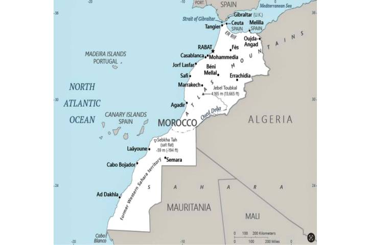 الإدراة الأمريكية الجديدة تحدّث خريطة المغرب شاملة جميع أجزائه الجنوبية