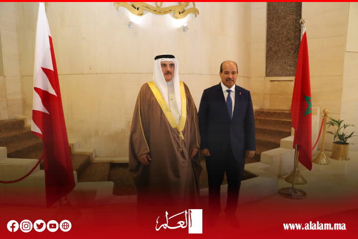 رئيس مجلس المستشارين يستقبل رئيس مجلس النواب البحريني بالرباط