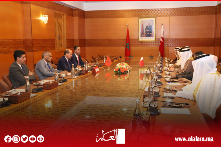 رئيس مجلس المستشارين يستقبل رئيس مجلس النواب البحريني بالرباط
