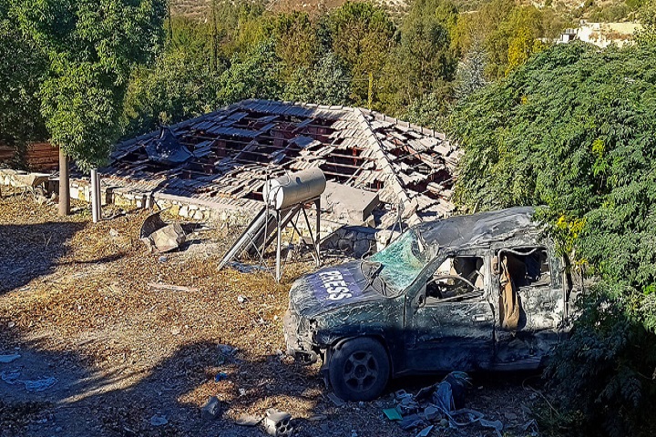 استشهاد ثلاثة صحافيين في غارة إسرائيلية على جنوب لبنان