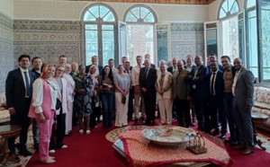 حسن السنتيسي رئيس الكونفدرالية المغربية للمصدرين يستقبل وفد  لوجستيين يمثلون موانئ بريطانية كبيرة
