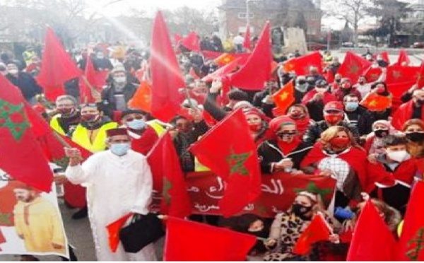 مسيرة بمدريد لمغاربة إسبانيا احتفاءً بالإعتراف الأمريكي بسيادة المغرب على صحرائه