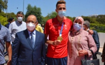 بالصور: المغرب يستقبل حاصد الذهب الأولمبي في حفل بهيج