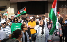 الجمعية المغربية لمساندة الكفاح الفلسطيني في وقفة احتجاجية تنديدا بالإرهاب الصهيوني